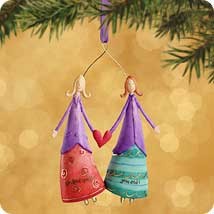 2002 Between Us - Kindred Spirits Hallmark Keepsake Ornament QP1546