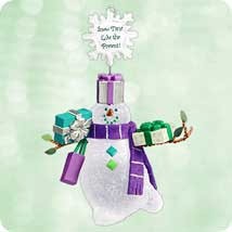 2003 Snowmans Land - Snow Time Like the Present Hallmark Keepsake Ornament QP1137