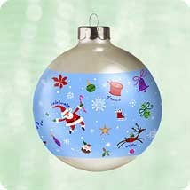 2003 Celebrate, Decorate, Enjoy Ball  (SDB) Hallmark Keepsake Ornament 695QXG877-9