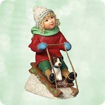 2003 A Visit from Santa Chalk - Oh, What Fun! Hallmark Keepsake Ornament QP1427