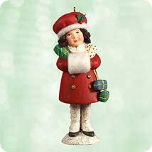 2003 A Visit from Santa Chalk - Sweet Shopper Hallmark Keepsake Ornament QP1447