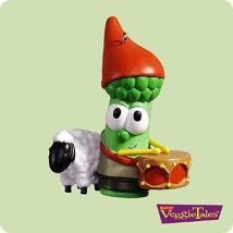 2004 Veggie Tales Drummer Boy Hallmark Keepsake Ornament QXG4454
