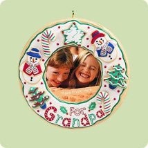 2004 Grandpa Photo Holder Hallmark Keepsake Ornament QXG5581