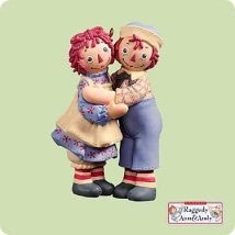2004 Raggedy Ann And Andy - Holiday Hug  Hallmark Keepsake Ornament 1495QXI5284-2