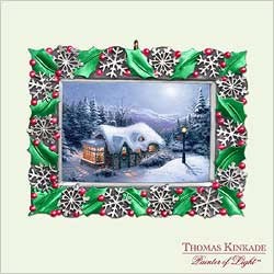 2005 Thomas Kinkade - Silent Night  Hallmark Keepsake Ornament 1495QXG448-2