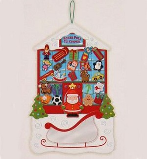 2007 North Pole Toy Company Countdown Calendar Hallmark Keepsake Ornament QHF3137