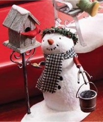 2007 Snowmen of Winter Garden Cardinal Carols  Hallmark Keepsake Ornament QP1609