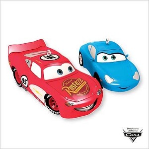 2007 Cars Lightning McQueen & Sally set/2 Hallmark Keepsake Ornament QXD4449