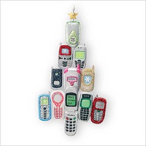 2007 Cell-ebrate Phone Tree Hallmark Keepsake Ornament QXG2189