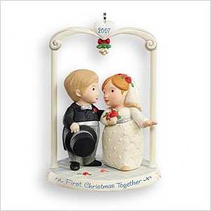 2007 Married and Merry Hallmark Keepsake Ornament QXG6129