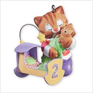 2007 Child's Age Kitty 2nd Christmas (girl) Final year Hallmark Keepsake Ornament QXG6297