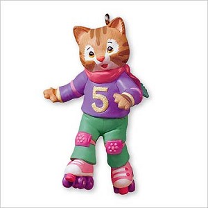 2007 Child's Age Kitty 5th Christmas (girl) Final year Hallmark Keepsake Ornament QXG6309