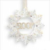 2007 Shining Memories Dated Snowflake Hallmark Keepsake Ornament QXG6387