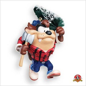 2007 Looney Tunes Me Get Tree Taz  Hallmark Keepsake Ornament QXI4167-2