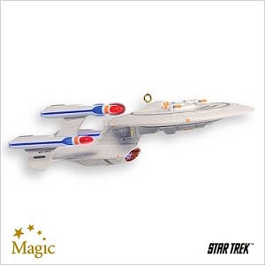 2007 Star Trek The Next Generation: Future USS Enterprise *Magic Hallmark Keepsake Ornament QXI4347-2