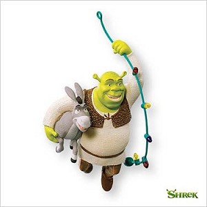 2007 Shrek Deck the Swamp Hallmark Keepsake Ornament QXI4397