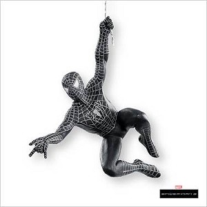 2007 Spiderman 3 Black Hallmark Keepsake Ornament QXI4437
