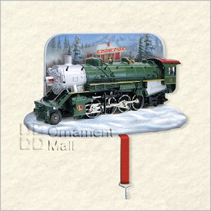 2008 Lionel Trains Crown Express Stocking Holder Hallmark Keepsake Ornament QHF3021