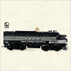 2008 Lionel Trains 13th New York Central Locomotive Hallmark Keepsake Ornament QX2854