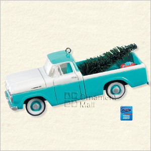 2008 All-American Trucks 14th 1960 Ford F-100 Hallmark Keepsake Ornament QX2884