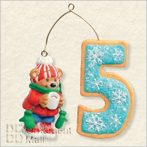 2008 My 5th Christmas Hallmark Keepsake Ornament QXG6094