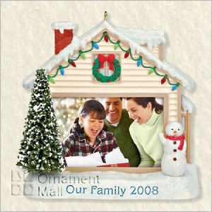 2008 Our Family Photo Holder Hallmark Keepsake Ornament QXG6134