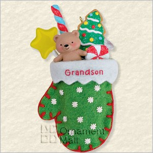 2008 Grandson Mitten Hallmark Keepsake Ornament QXG6201