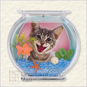 2008 Curious Kitty Photo Holder Hallmark Keepsake Ornament QXG6361