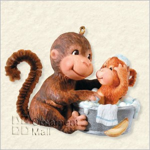 2008 Tub Time Monkeys Hallmark Keepsake Ornament QXG6424