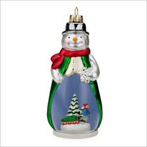 2009 Snow Time Like Christmas Blown Glass Hallmark Keepsake Ornament QHC4025
