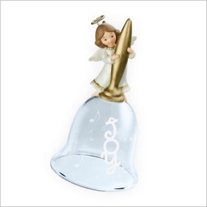 2009 Notes of Joy Glass Bell Hallmark Keepsake Ornament QHC4042