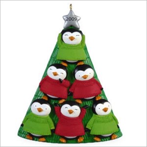 2009 Write-On Ornament Penguin Family Tree Hallmark Keepsake Ornament QLZ3904