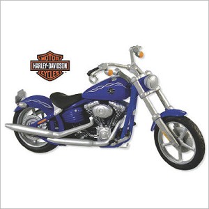 2009 Harley-Davidson 11th Motorcycle Milestones 2008 FXCWC Softail Rocker C Hallmark Keepsake Ornament QX8342
