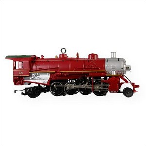 2009 Lionel Trains 14th Holiday Red Mikado Locomotive Hallmark Keepsake Ornament QX8602