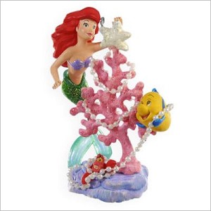 2009 Little Mermaid Merry Coral Christmas Tree Hallmark Keepsake Ornament QXD2065