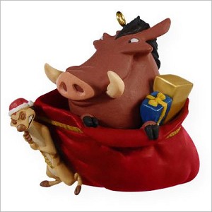 2009 Lion King Christmas is in the Bag Hallmark Keepsake Ornament QXD2075