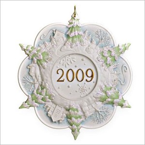 2009 A Year to Remember Dated Snowflake Hallmark Keepsake Ornament QXG6625