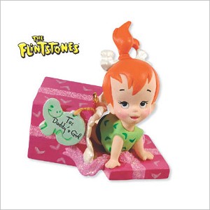 2009 Flintstones Daddy's Girl Pebbles Hallmark Keepsake Ornament QXI1035