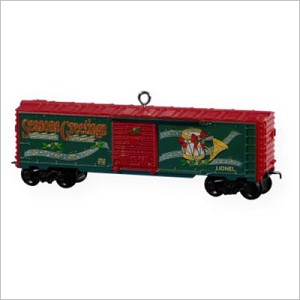 2009 Lionel Trains Red Mikado Holiday Boxcar Hallmark Keepsake Ornament QXI1095