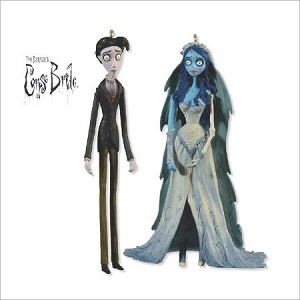 2009 Corpse Bride Emily and Victor (SDB) Hallmark Keepsake Ornament QXI1355