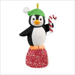 2009 Goody Gumdrops Penguin *Miniature * RED Hallmark Keepsake Ornament QXM9015