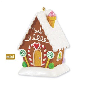 2009 Home Sweet Home Gingerbread House *Miniature Hallmark Keepsake Ornament QXM9032