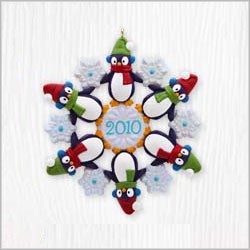 2010 Snow Many Penguins Ltd. Qty. Hallmark Keepsake Ornament 2010Ltd10