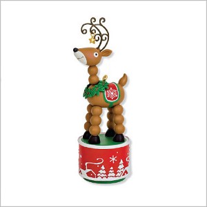 2010 Wiggle-Wobble Reindeer Hallmark Keepsake Ornament QXG3086