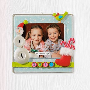 2010 Recordable Ornaments A Year to Remember Photo Holder *Magic Hallmark Keepsake Ornament QXG3143