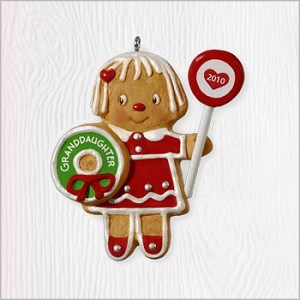 2010 Granddaughter Hallmark Keepsake Ornament QXG7003