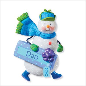 2010 Dad - Happy Holidad Hallmark Keepsake Ornament QXG7013