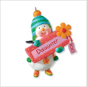 2010 Daughter - One Cool Daughter Hallmark Keepsake Ornament QXG7036