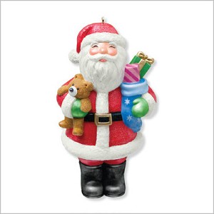 2010 Jolly Old Elf Santa Hallmark Keepsake Ornament QXG7333