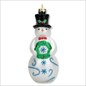 2010 Tip-Top Snowman Hallmark Keepsake Ornament QXG7336